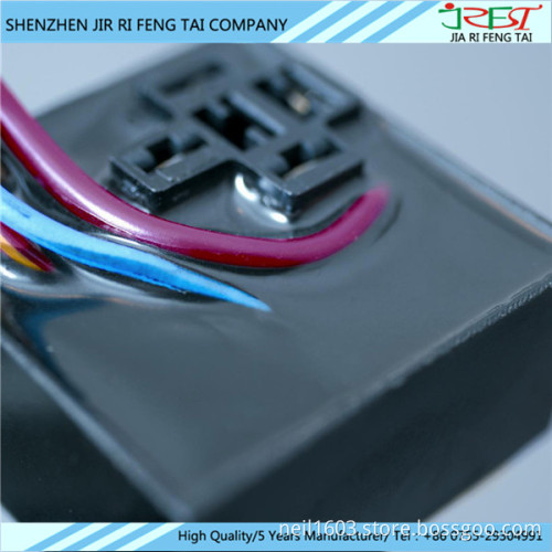 Double component thermal conductive silicone encapsulant for PC/ABS/PP/PVC